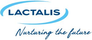 Photo of the Lactalis logo and the group's mission statement: “Nurturing the Future”